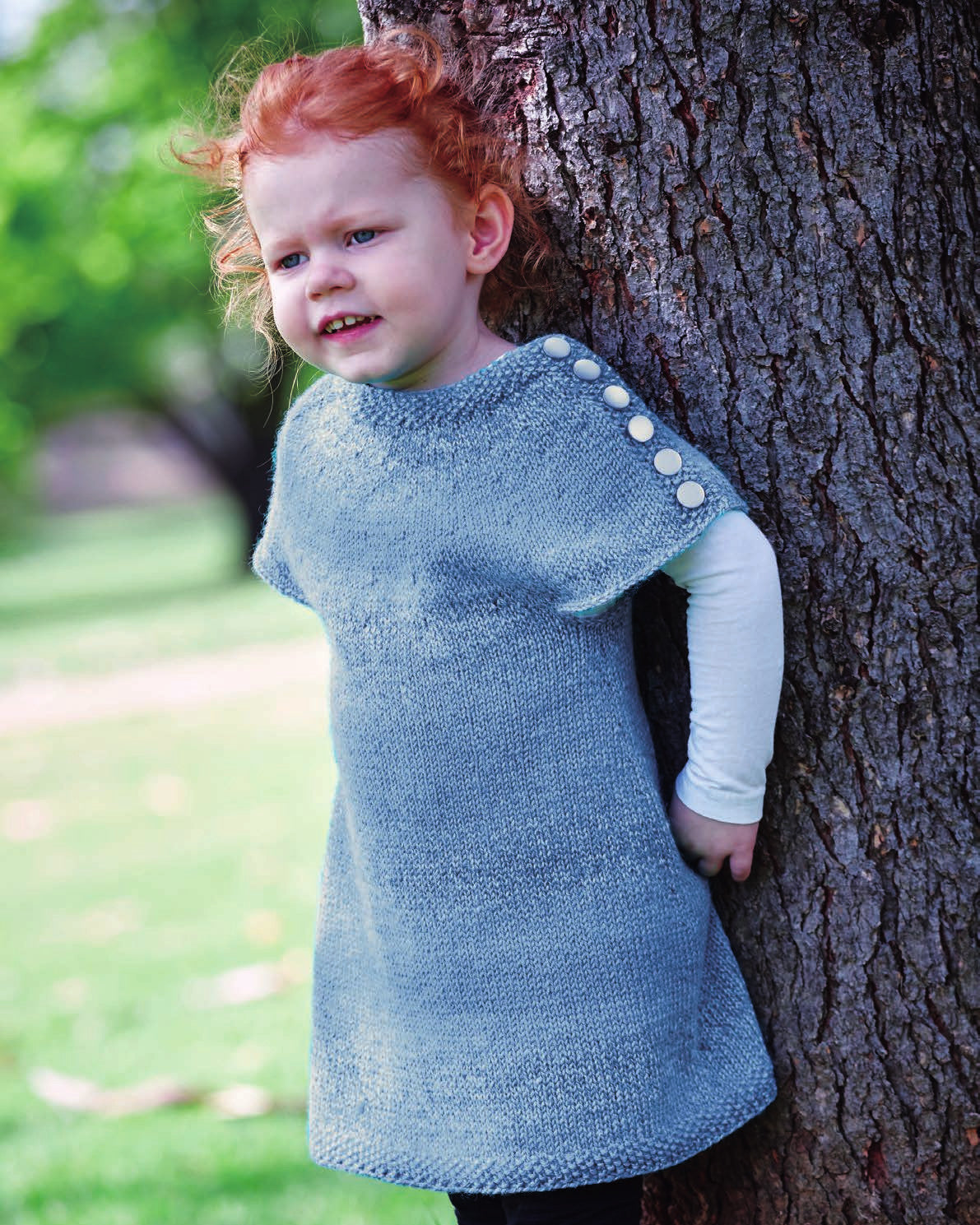 PT 8404 - Girl's Top Down Dress - Knitting Pattern