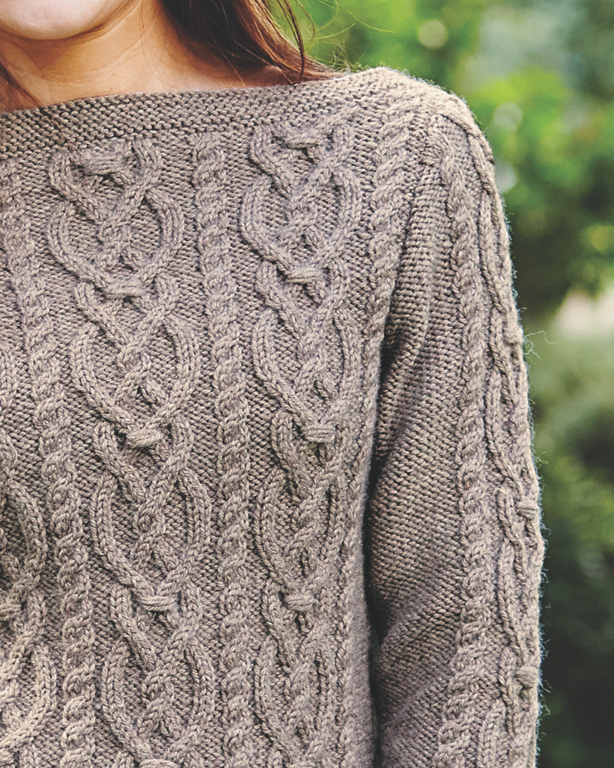 PT 8405 - Ladies Cable 3/4 Sleeve Jumper - Knitting Pattern