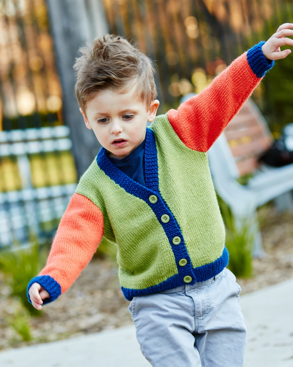PT 8413 - Colour Cardigan - Knitting Pattern