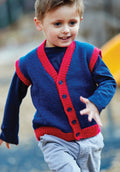 PT 8414 - Buttoned Vest - Knitting Pattern