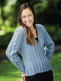 PT 8421 - Moss & Cabled Cardigan - Knitting Pattern