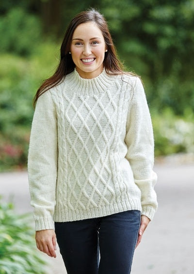 PT 8467 - Aran Jumper - Knitting Pattern