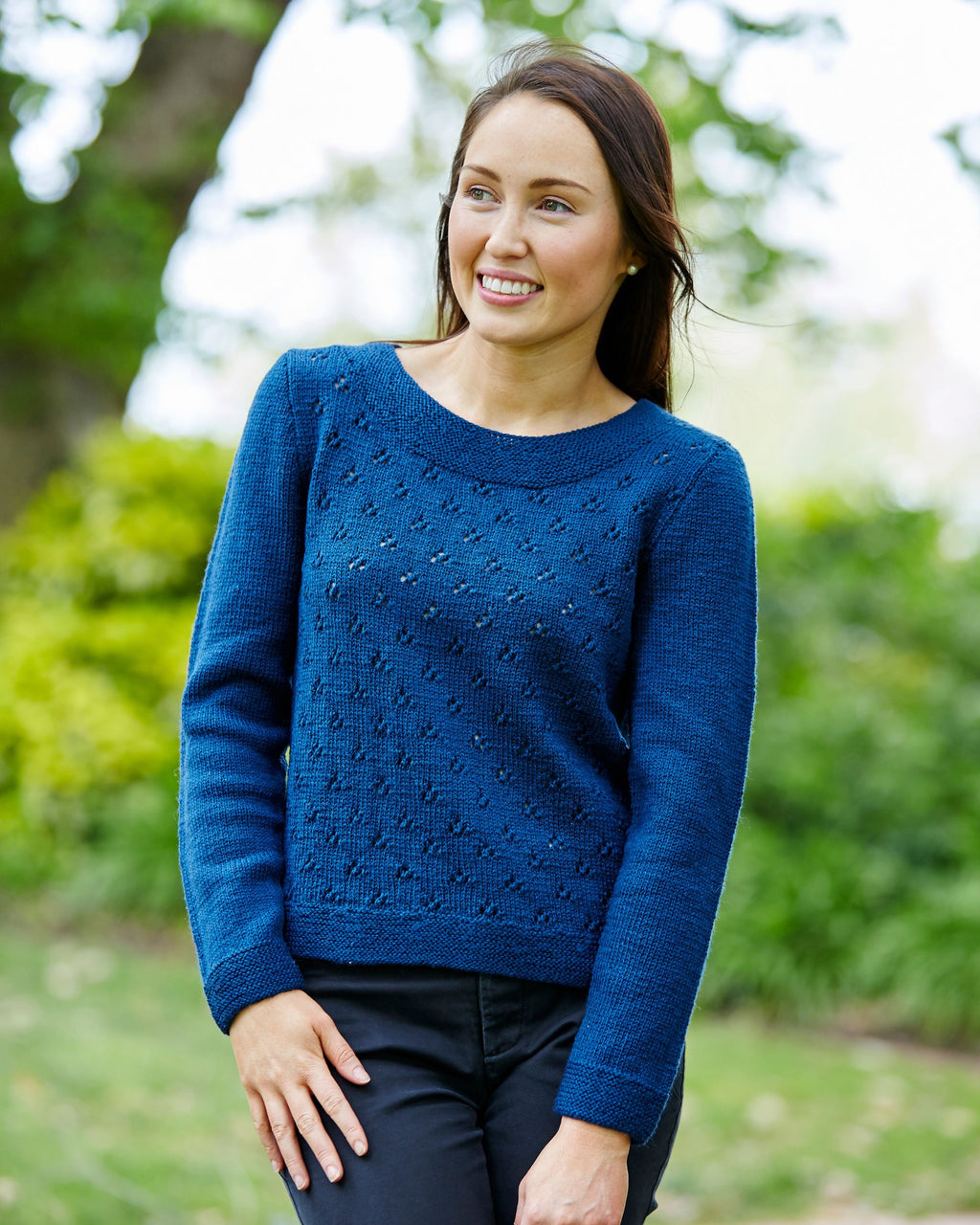 PT 8468 - Ladies Lace Jumper - Knitting Pattern