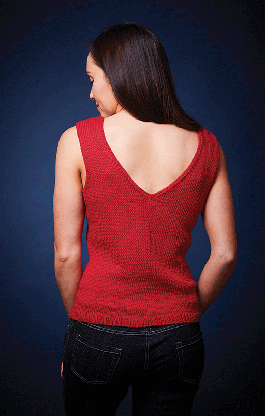 PT 8482 - Reversible Cotton Sleeveless Top or Vest - Knitting Pattern