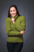 PT 8488 - Ribbed Turtleneck Pullover - Knitting Pattern