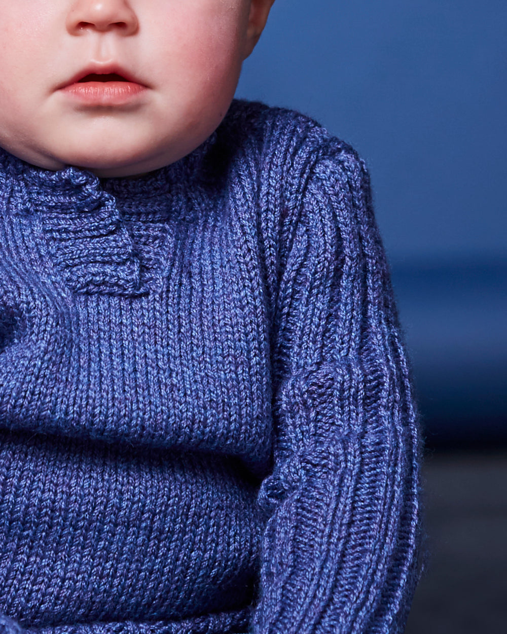 PT 8490 - Child's Ribbed Sleeve Pullover - Knitting Pattern