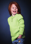 PT 8495 - Ribbed Sleeve Pullover - Knitting Pattern