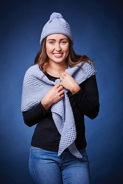 PT 8496 - Shawl and Hat Set