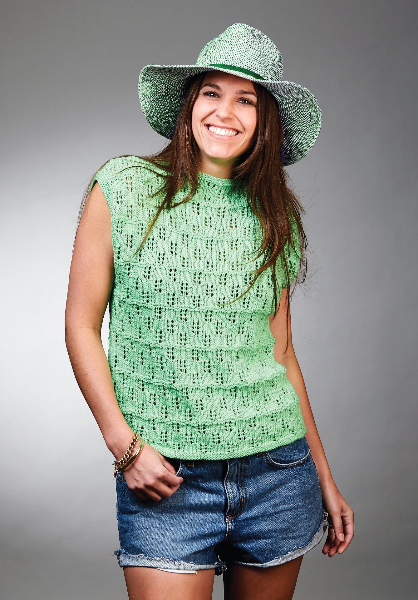 PT 8536 - 8 Ply Lace Cotton Top - Knitting Pattern