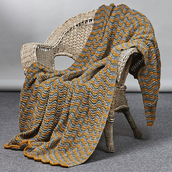 PT 8543 - Wave Blanket - Knitting or Crochet Pattern
