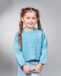 PT 8544 - Girls Lace Cardigan - Knitting Pattern