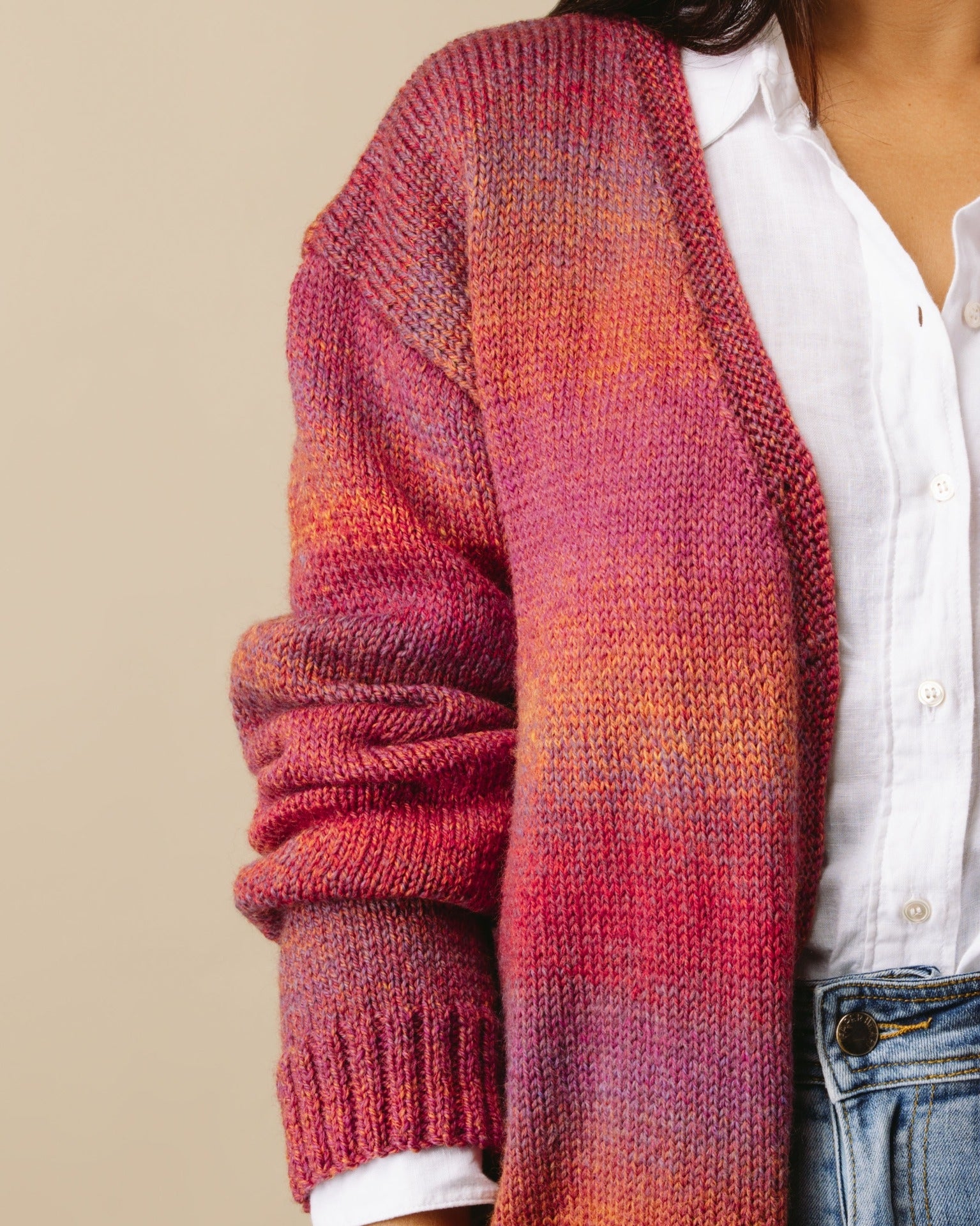 Longline V-Neck Cardigan - Knitting Pattern | PT 8552