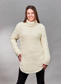 PT 8555 - Longline Cabled Tunic - Knitting Pattern