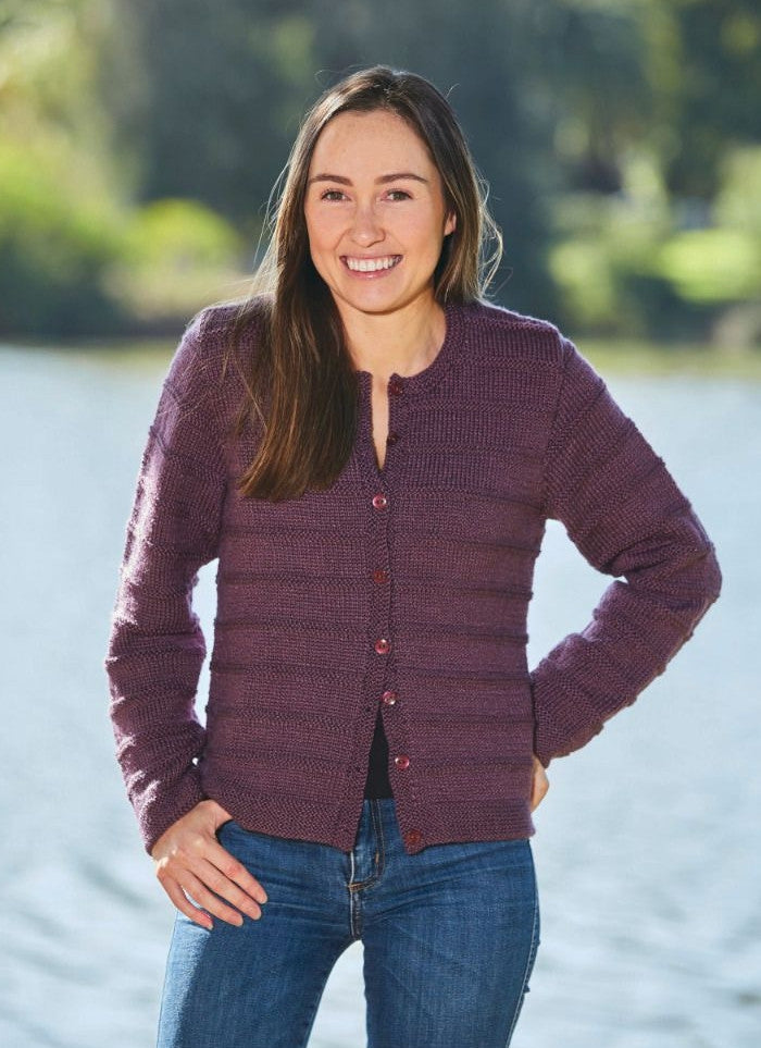 PT 8560 - Cardigan with Garter Ridge - Knitting Pattern
