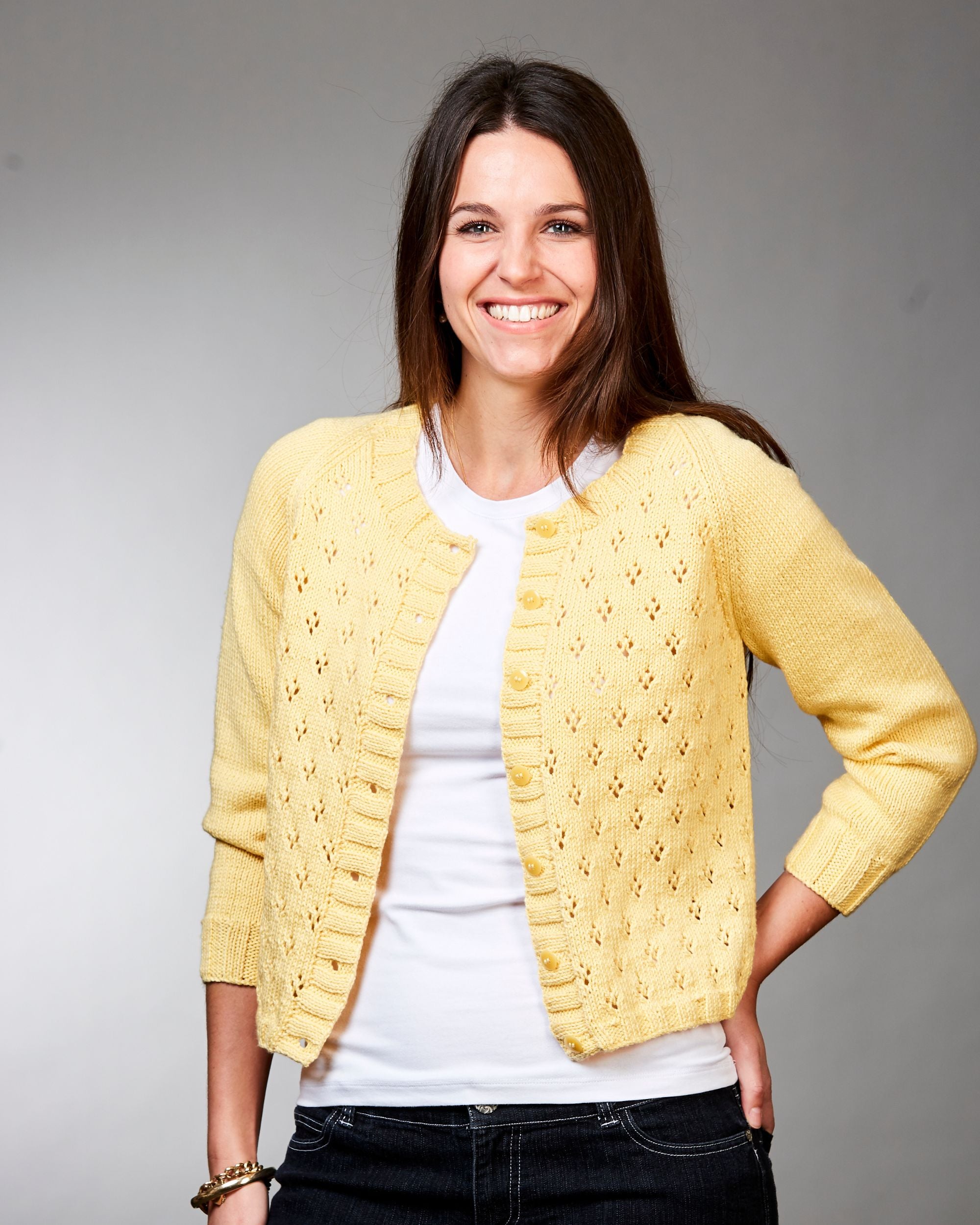 PT 8567 8 Ply Cotton Cardigan - Knitting Pattern