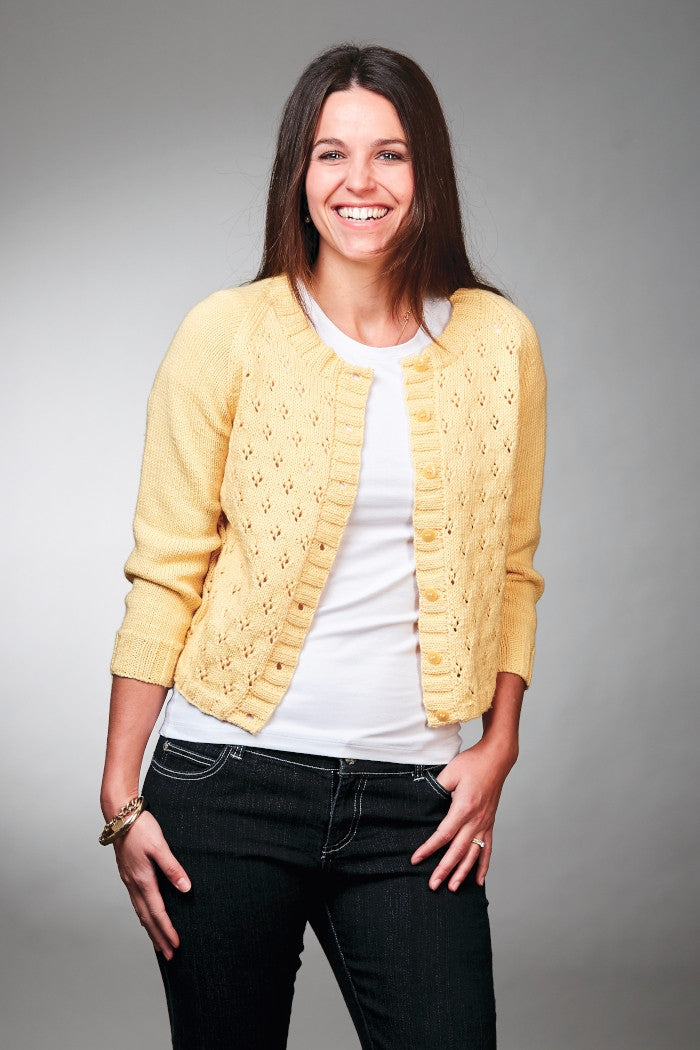 PT 8567 8 Ply Cotton Cardigan - Knitting Pattern