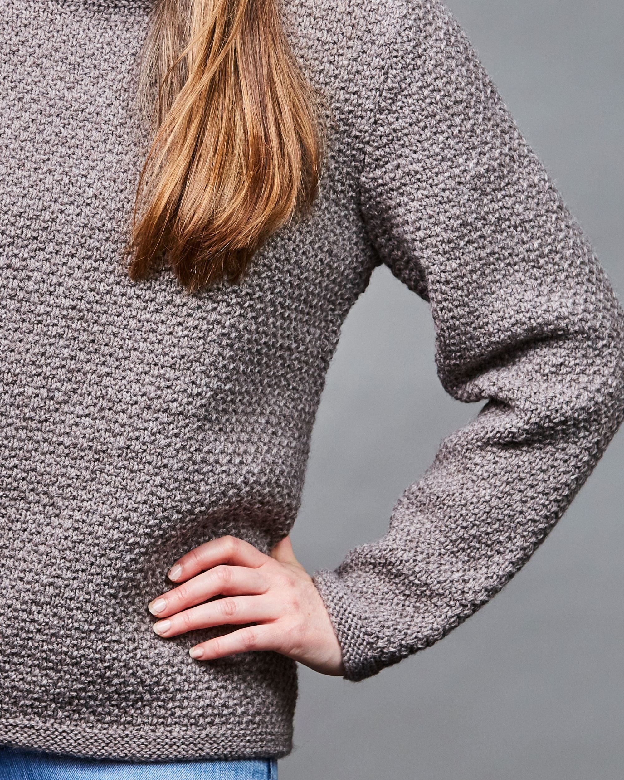 PT 8578 - Jumper with Easy Textured Pattern - Knitting Pattern