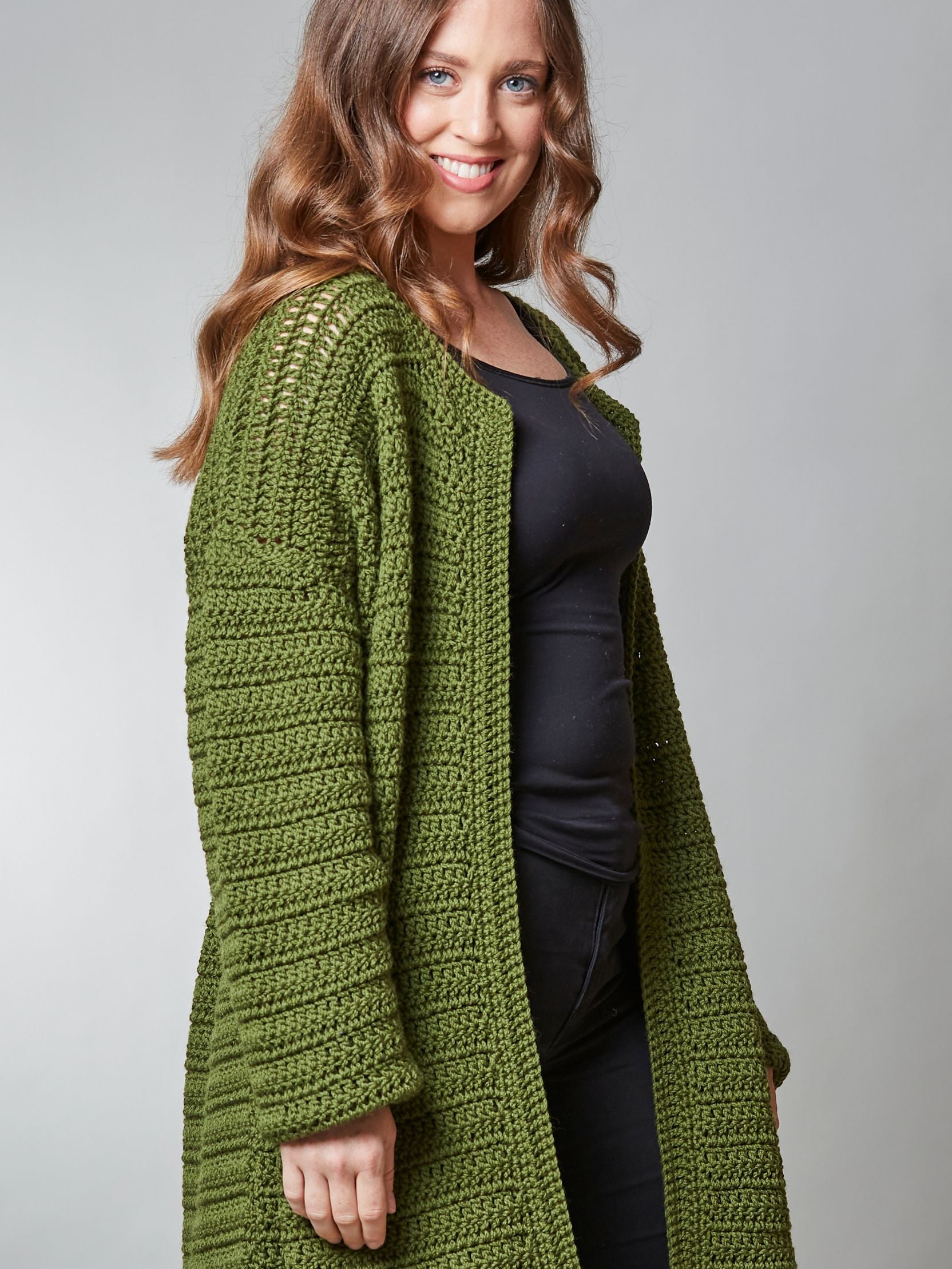 PT 8582 - Longline Coatigan - Crochet Pattern – Bendigo Woollen Mills