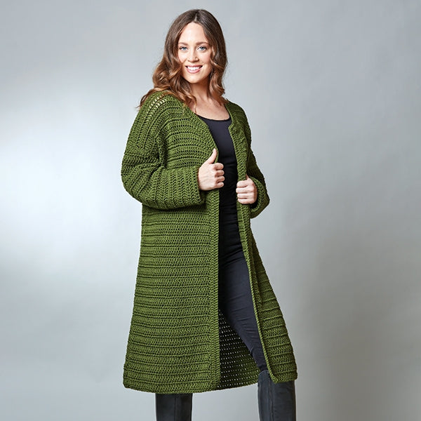 PT 8582 - Longline Coatigan - Crochet Pattern