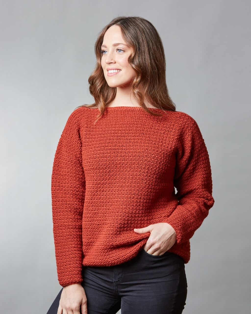 PT 8585 - Boatneck Jumper - Crochet Pattern