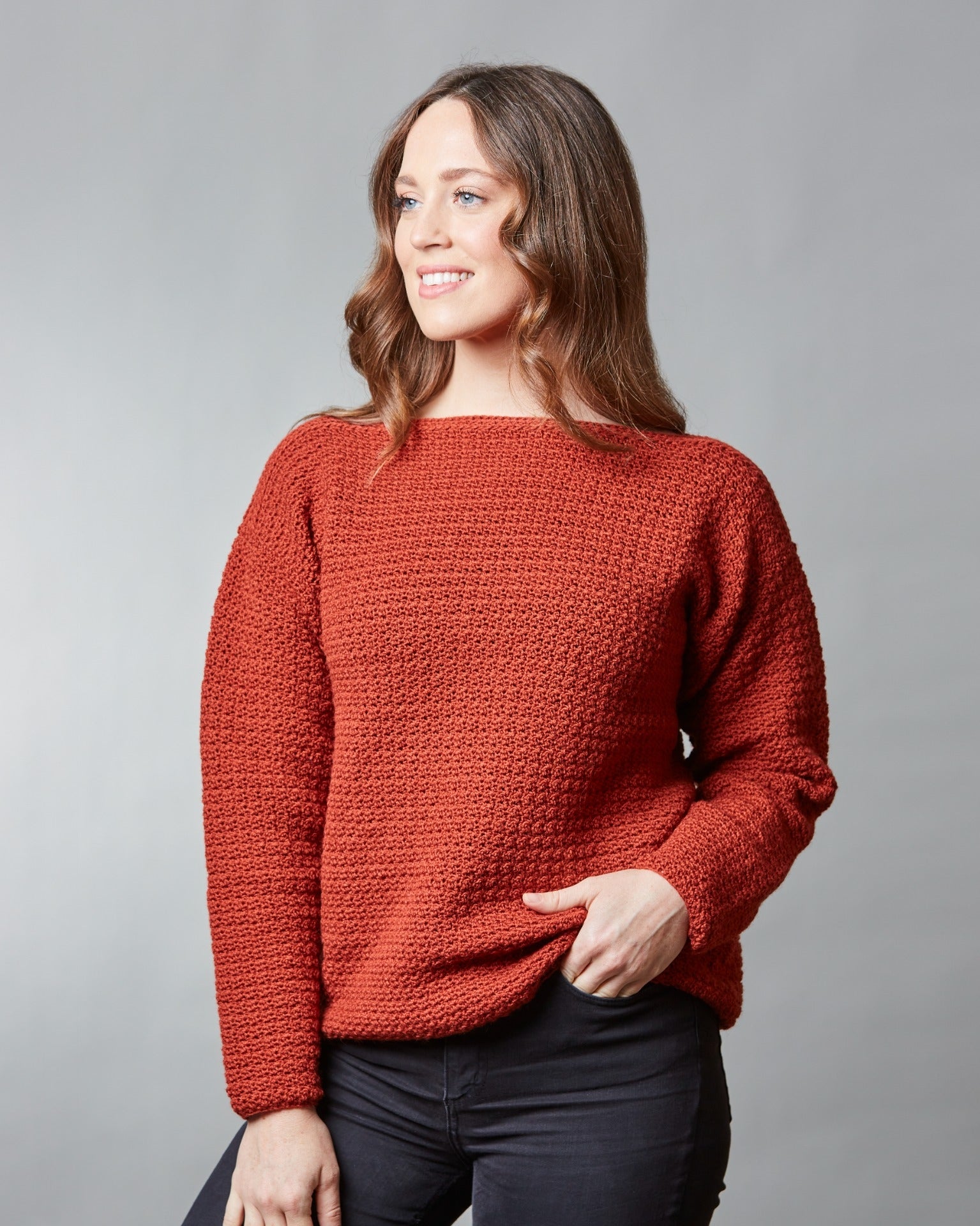 PT 8585 - Boatneck Jumper - Crochet Pattern