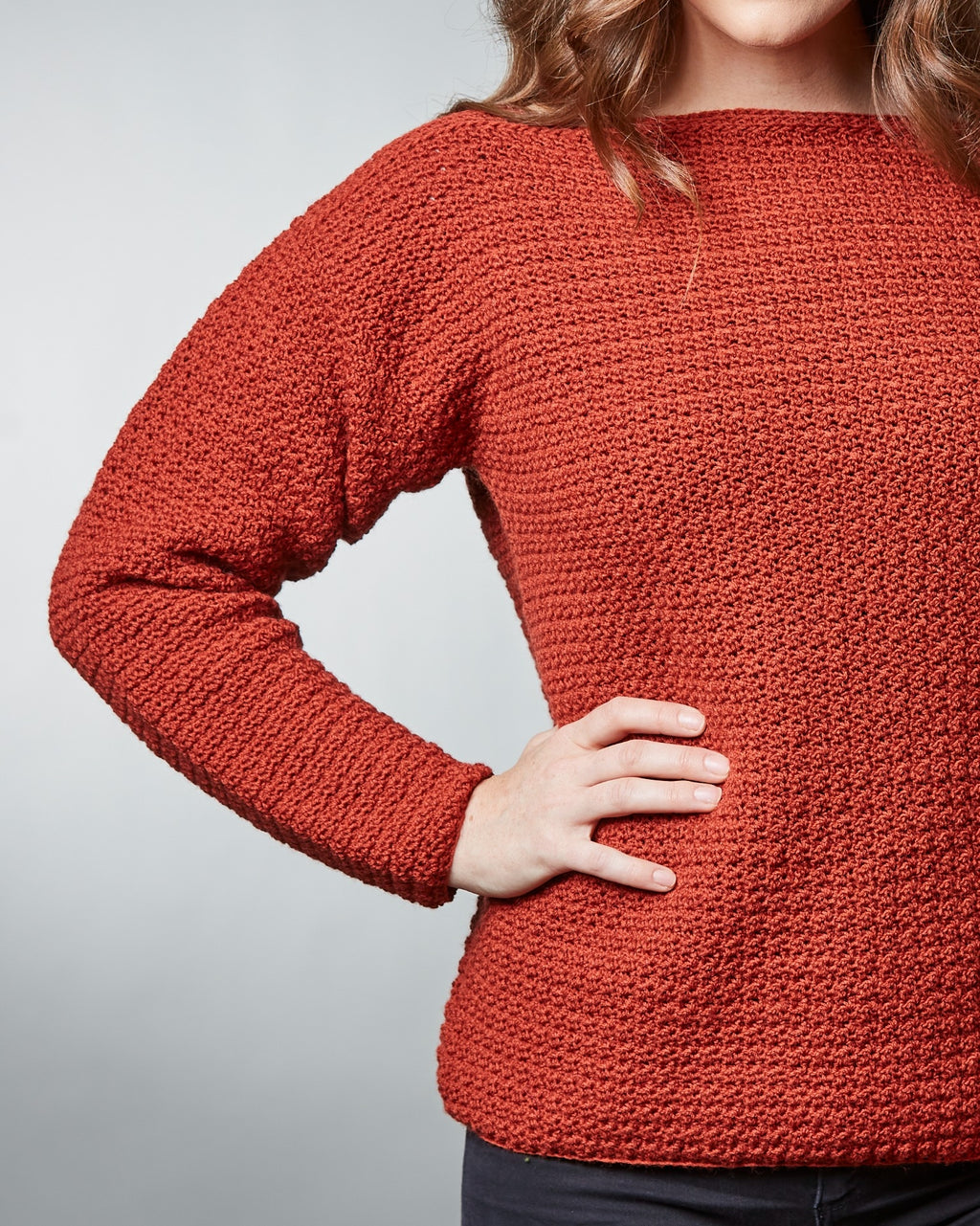 PT 8585 - Boatneck Jumper - Crochet Pattern