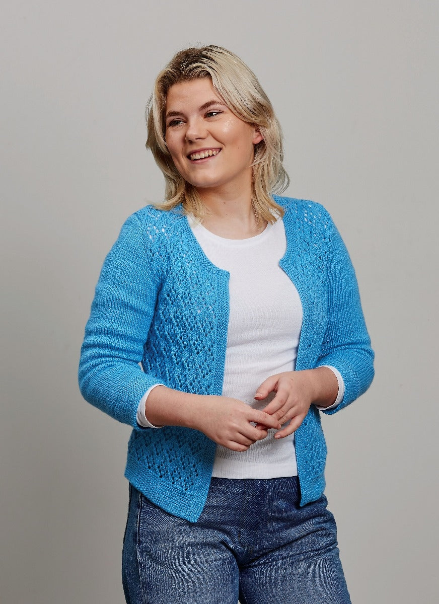 PT 8595 8 Ply Cotton Cardigan - Knitting Pattern