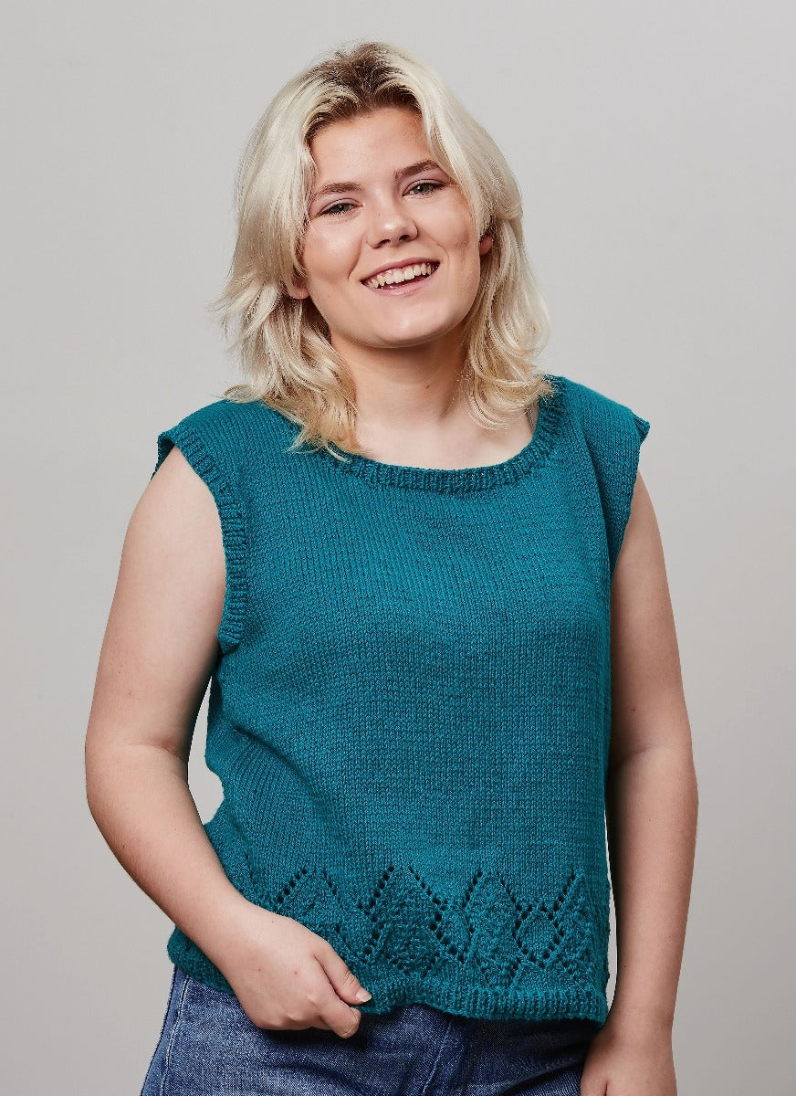 PT 8598 - 8 Ply Cotton Top - Knitting Pattern