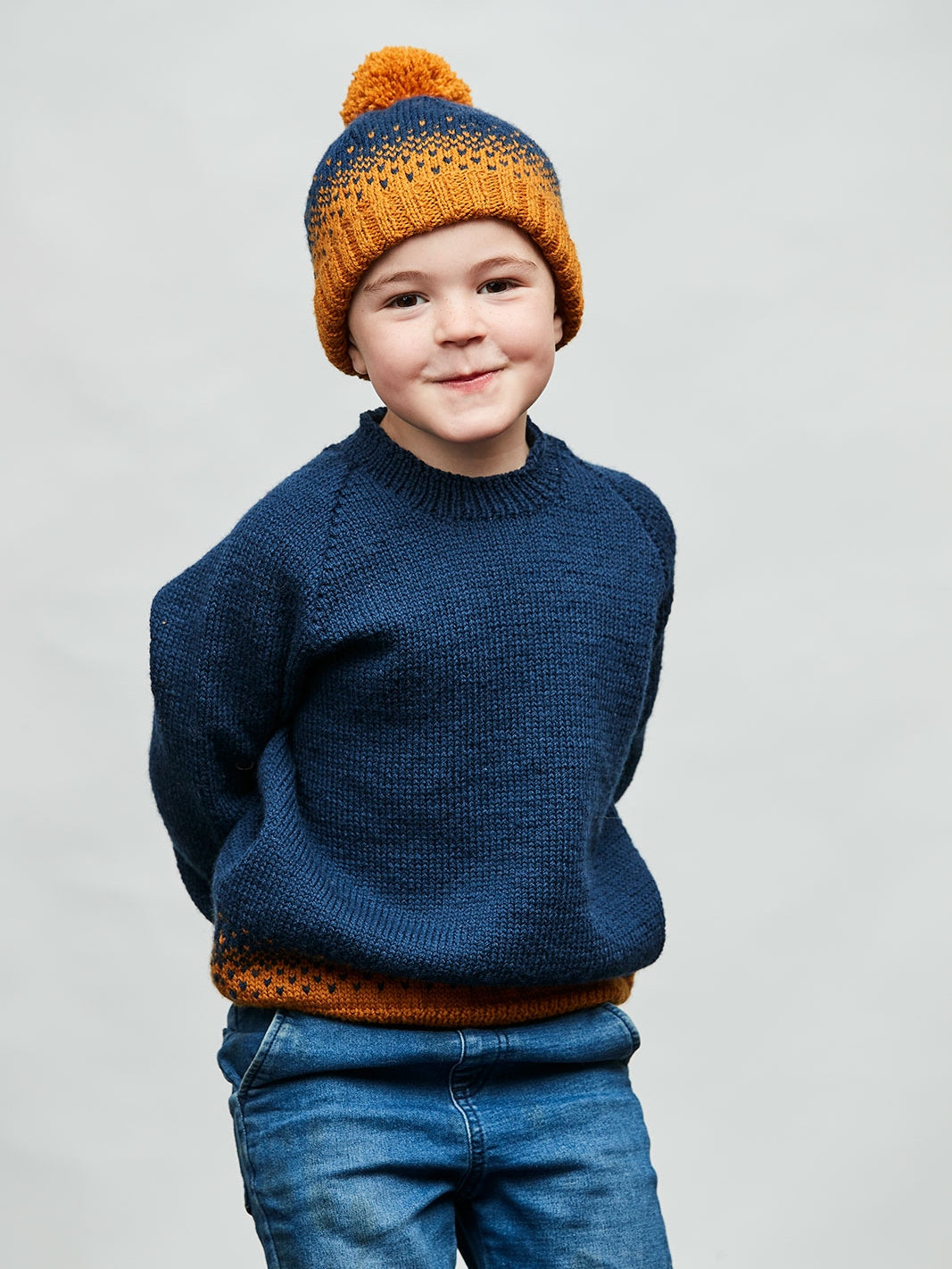 PT 8607 Kids' Colourwork Jumper & Beanie - Knitting Pattern