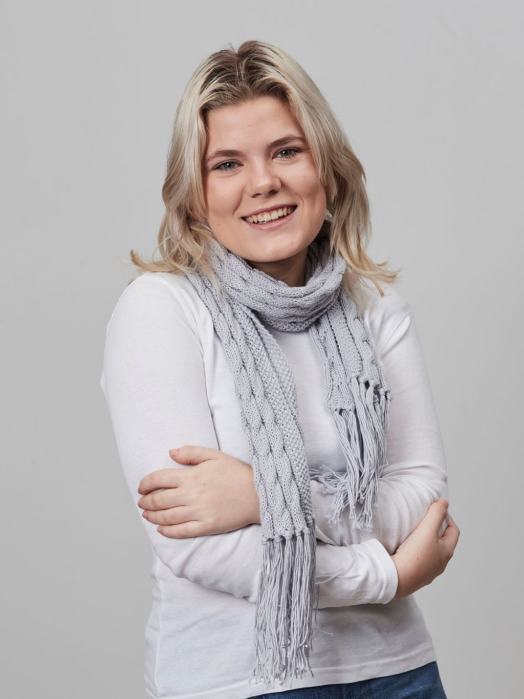 PT 8614 4 ply Scarf, 8 ply Wrap or 10 ply Throw in Cotton - Knitting Pattern