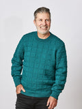 PT 8631 Men's Square Pattern Jumper - Knitting Pattern