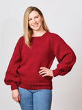 PT 8633 12 Ply Bishop Sleeve Jumper - Knitting Pattern