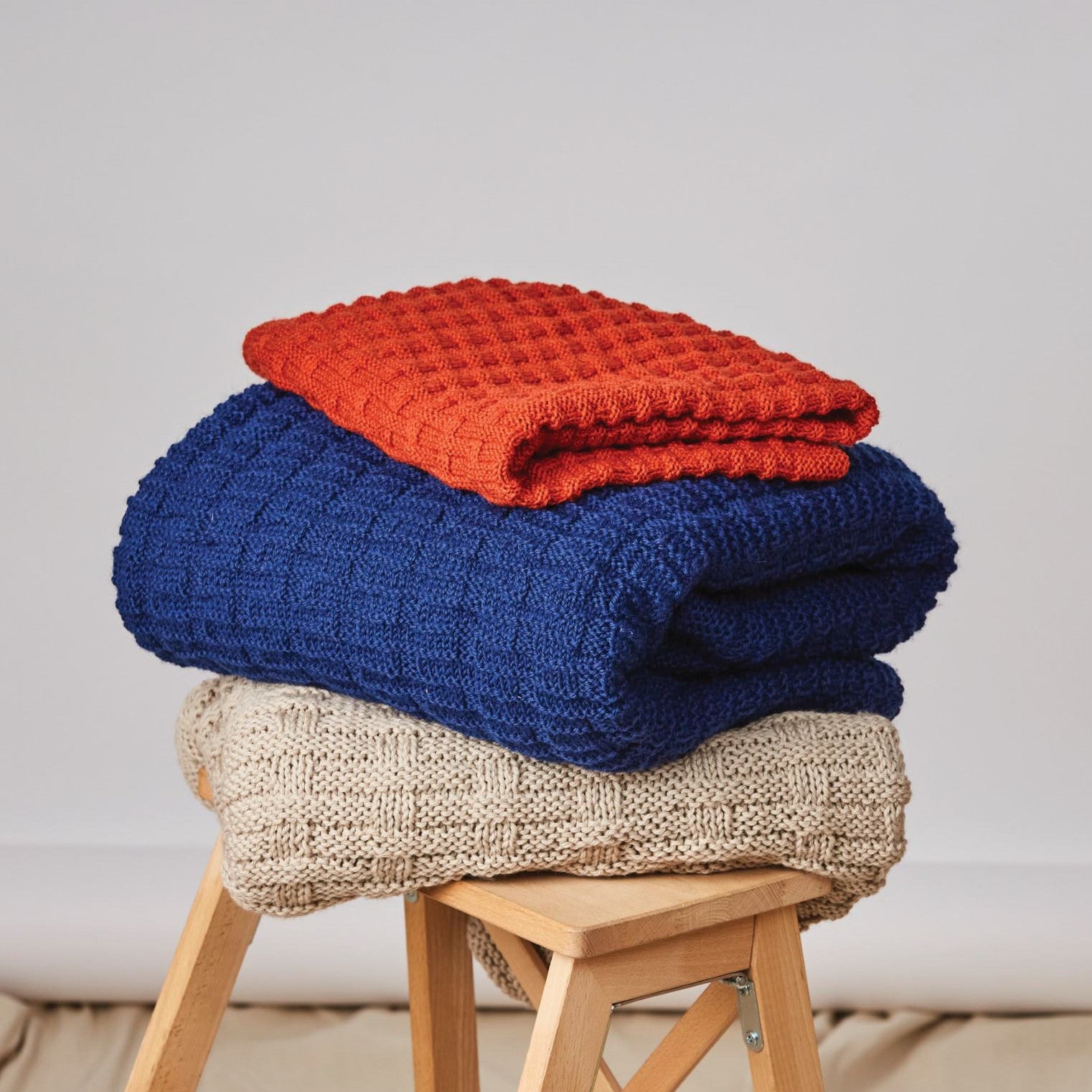 PT 8634 Basket Weave Throw - Knitting Pattern