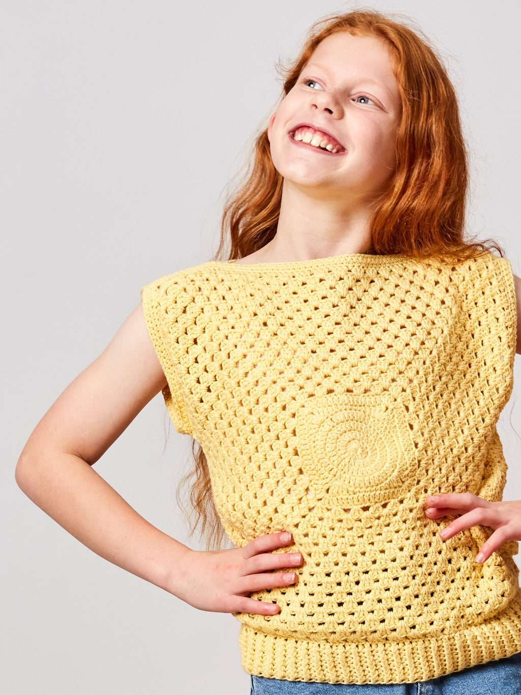 PT 8638 Kids Granny Square Tee - Crochet Pattern