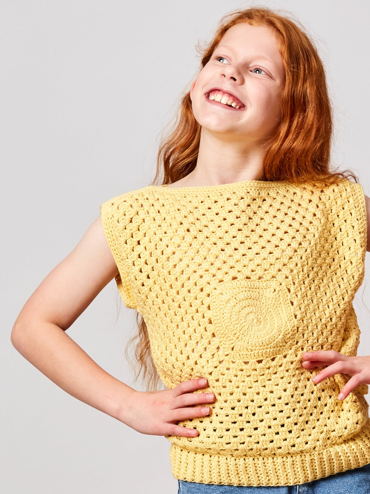 PT 8638 Kids Granny Square Tee - Crochet Pattern