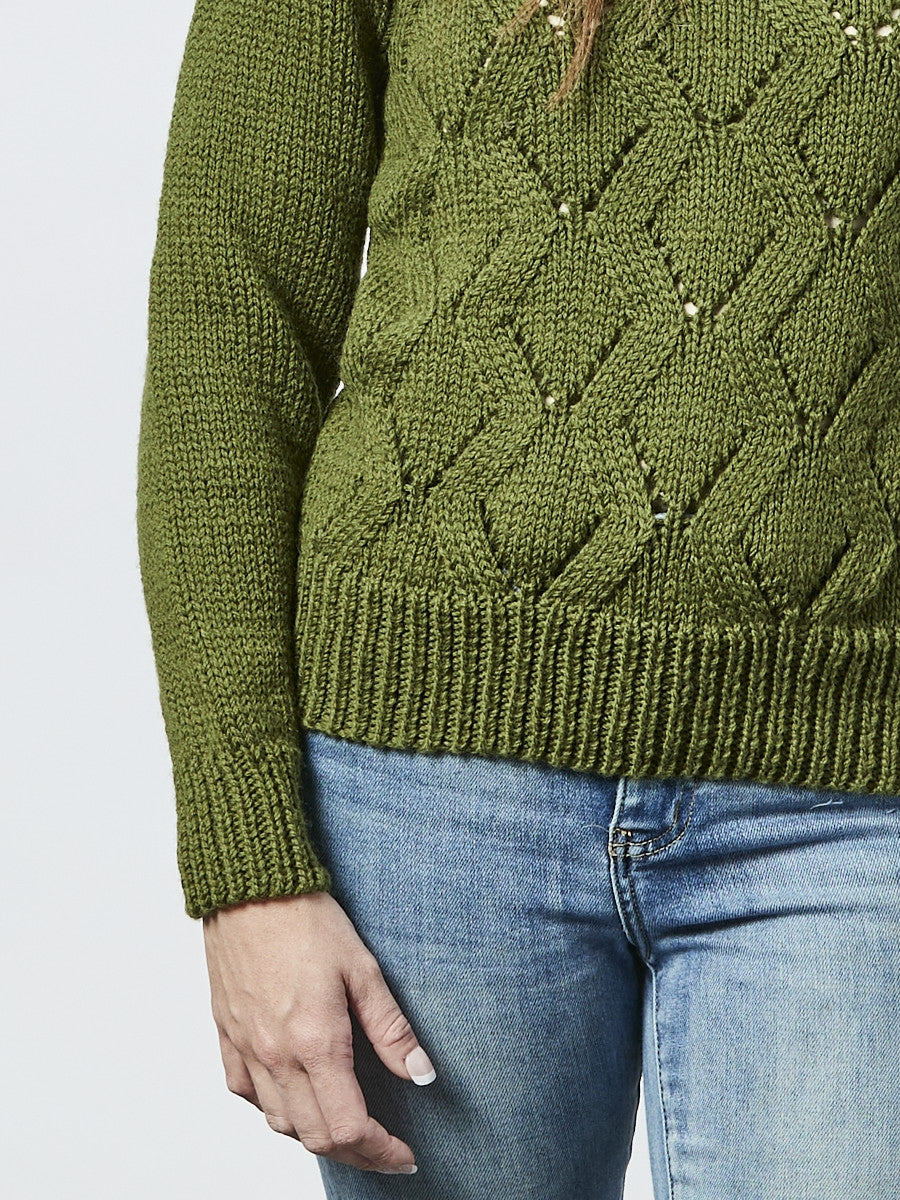 PT 8649 Chunky Lace Jumper - Knitting Pattern