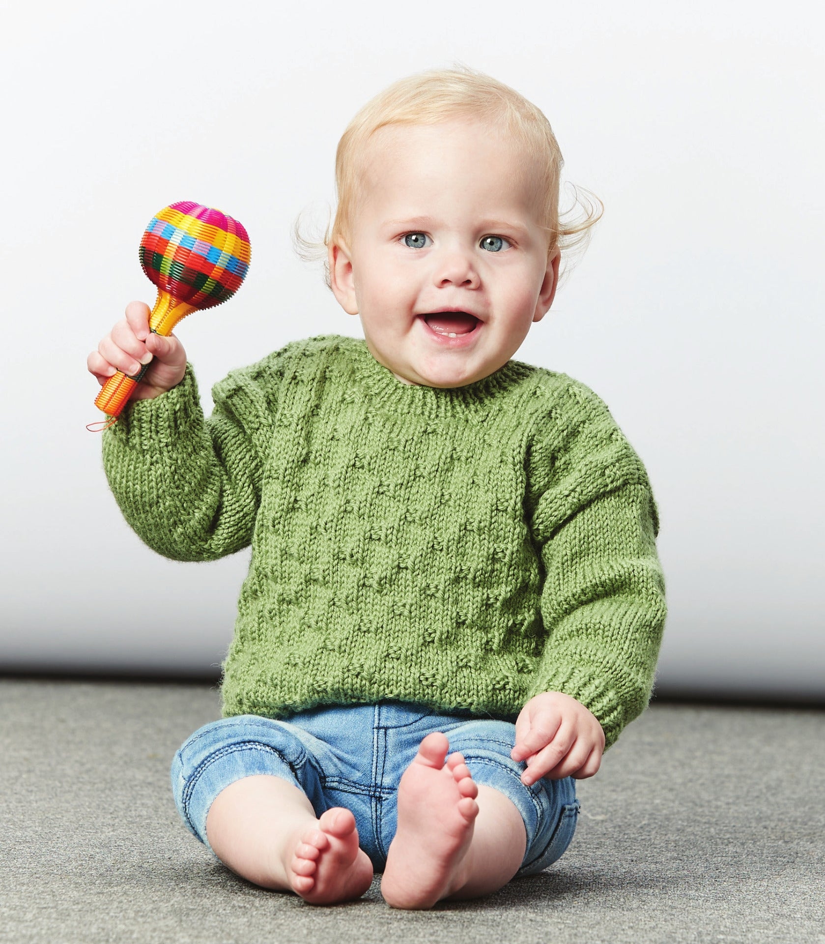 PT 8653 Baby's Sugar Cube Jumper - Knitting Pattern