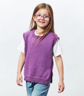 PT 8654 Kids' Side Button Vest - Knitting Pattern
