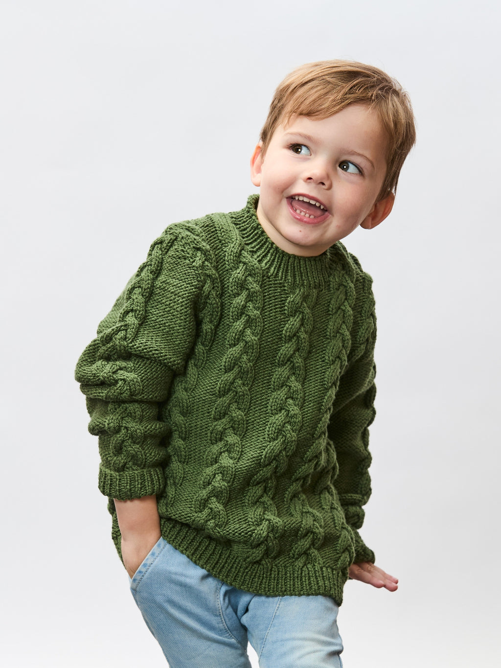 PT 8663 Kids Cable Jumper - Knitting Pattern