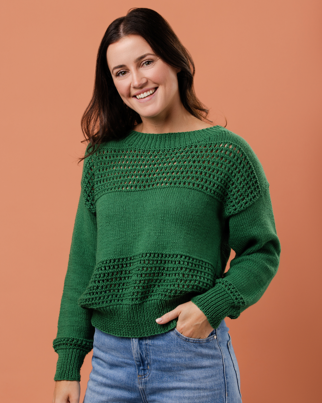 The Michelle Jumper - Women's Knitting Pattern | PT 8755