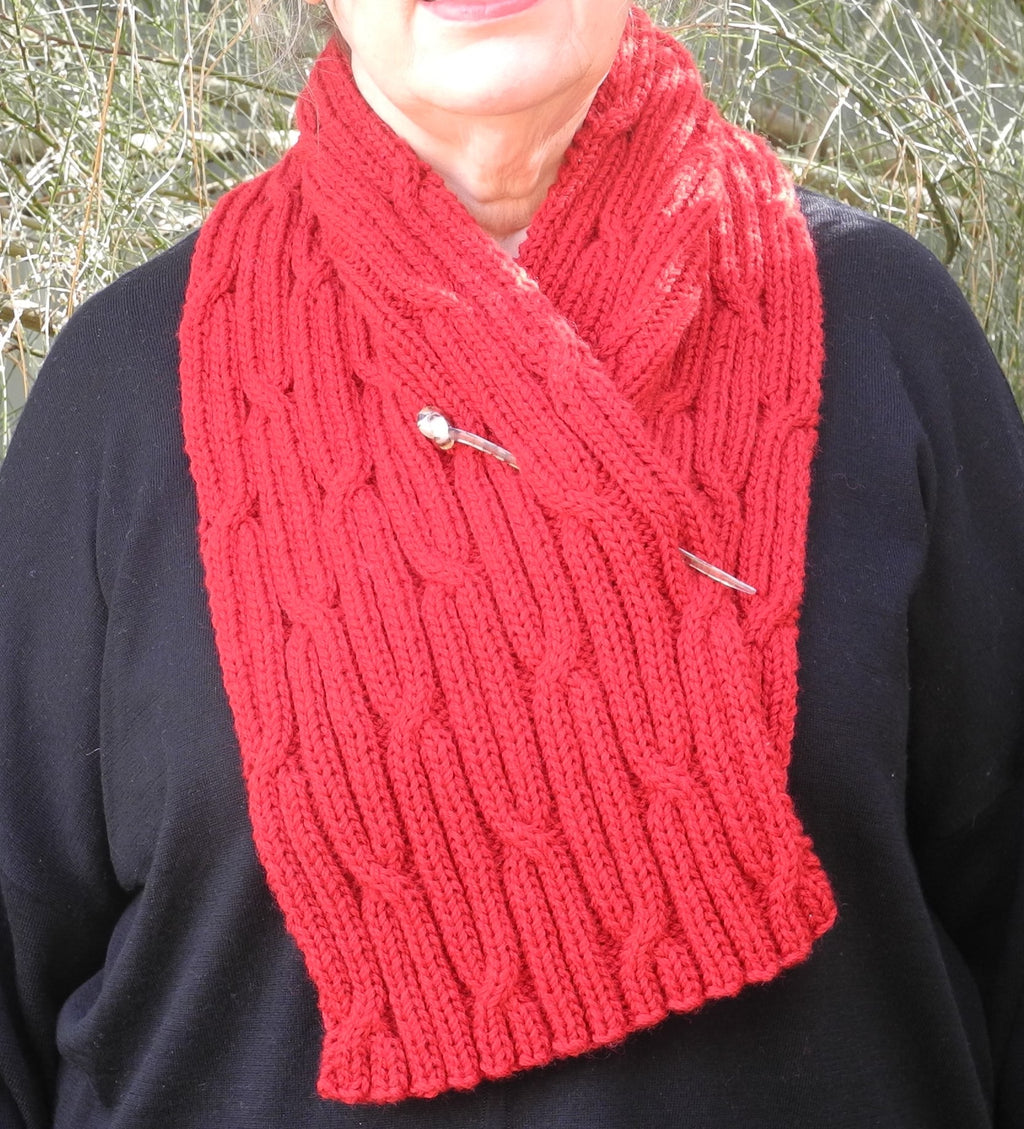 Braids Scarf in 12 ply PDF