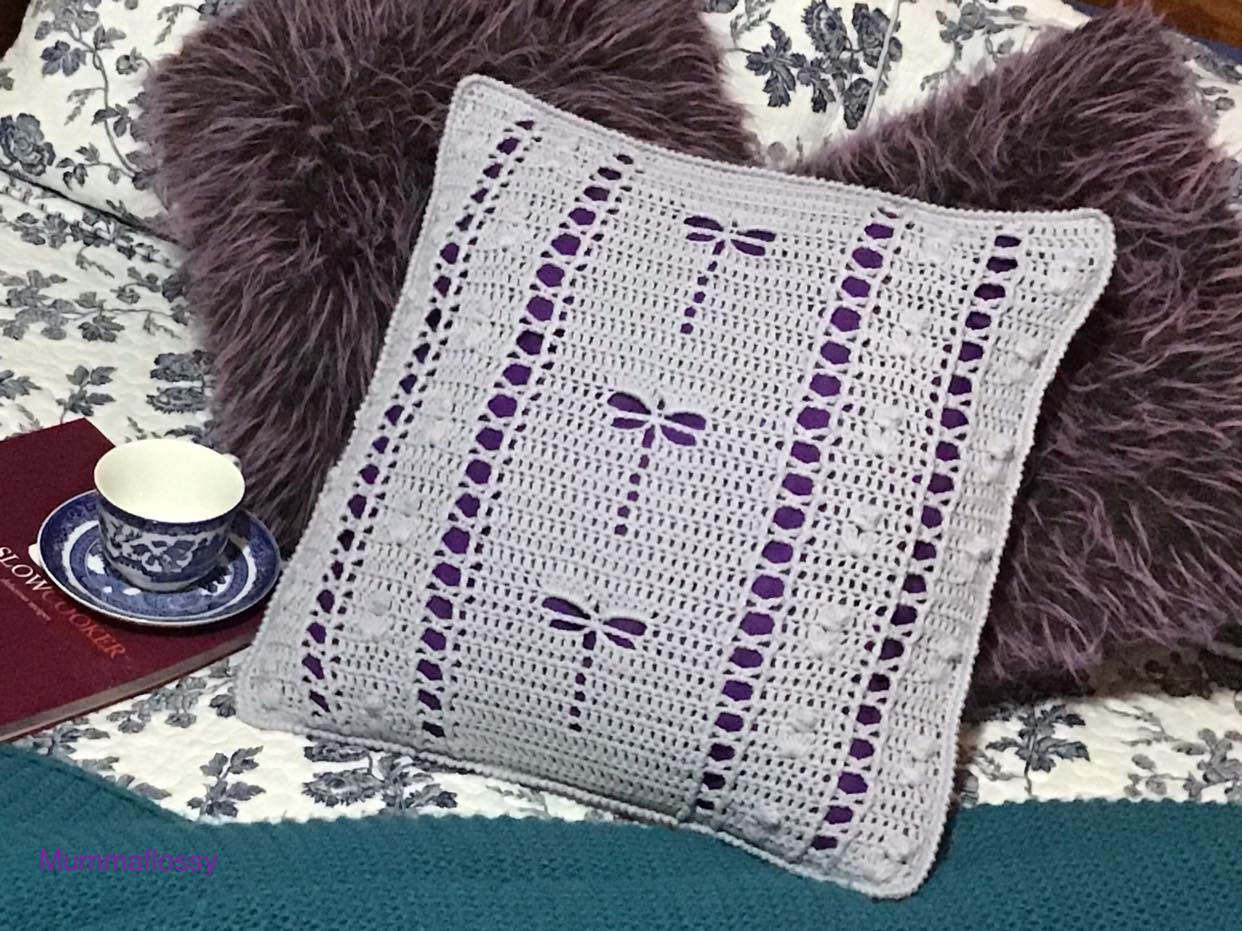 One, Two, Three Dragonflies Cushion PDF