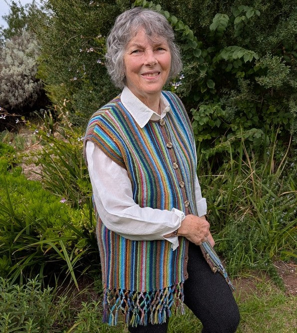 Vest with Knotted Fringe PDF