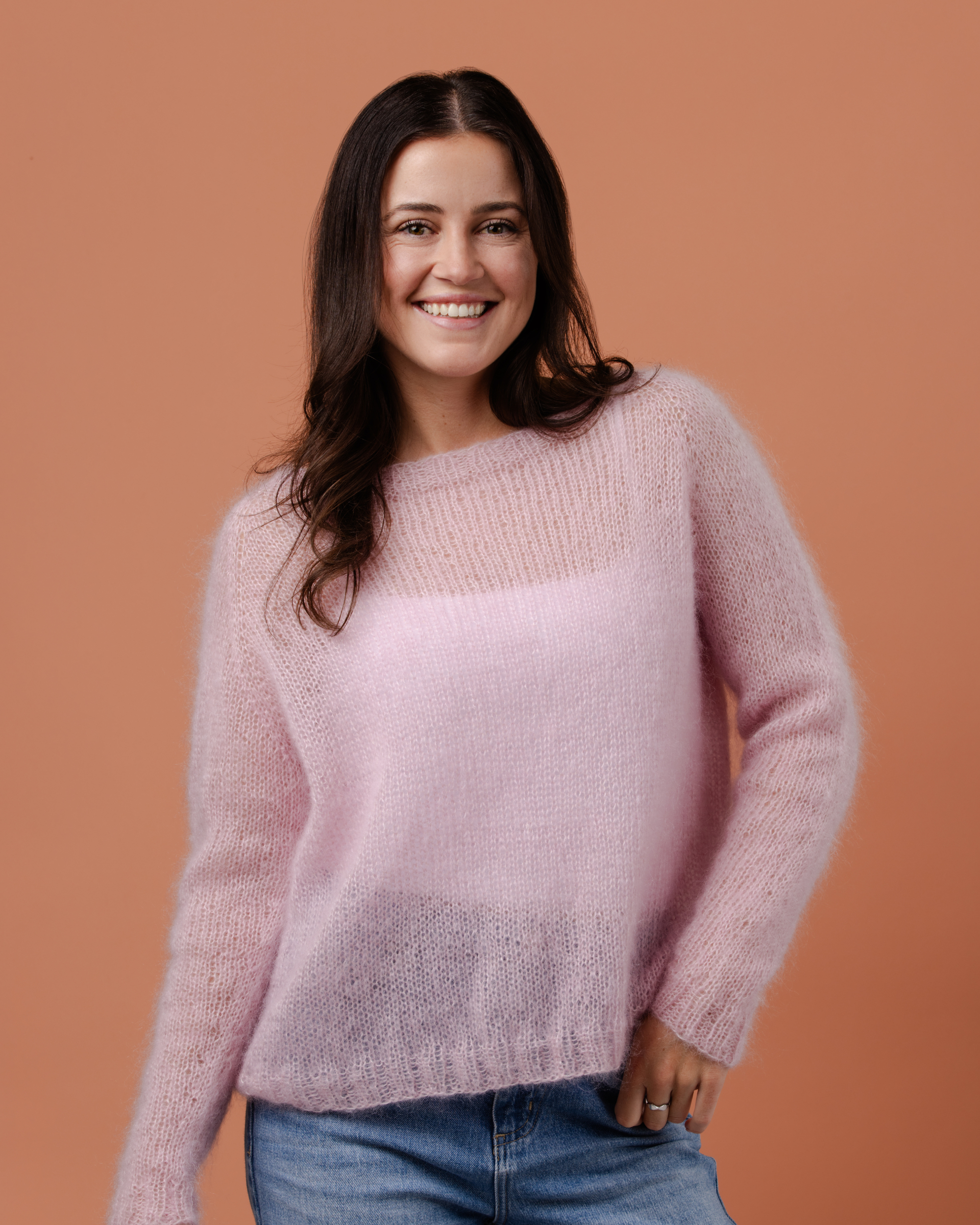 The Sofia Top-Down Raglan Jumper - Womens Knitting Pattern | PT 8707