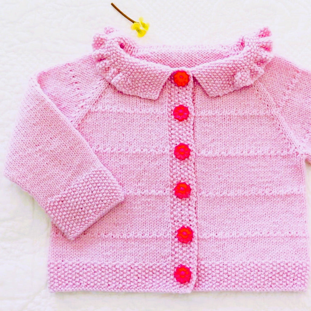 MK58 Baby Frilled Cardigan PDF