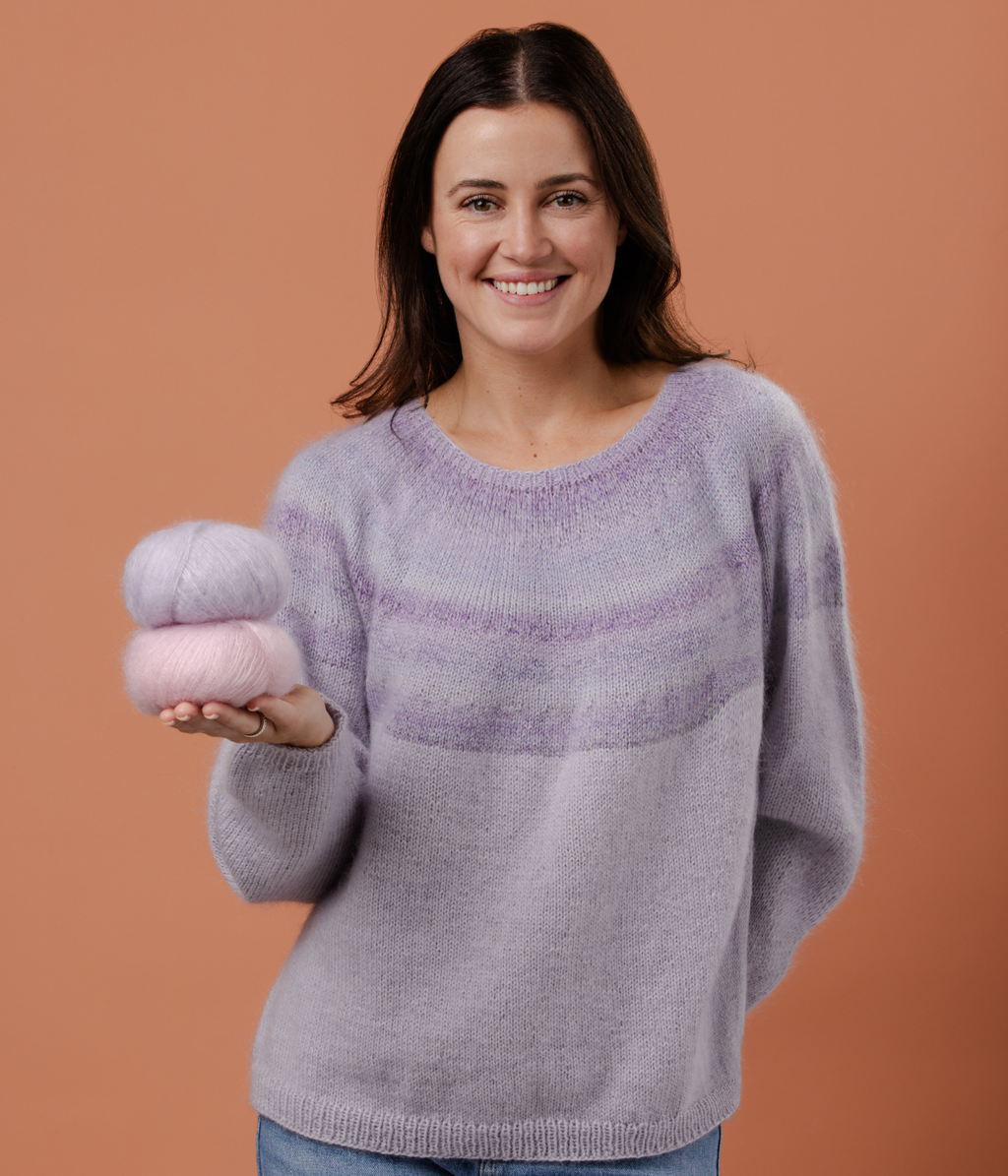 The Isabella Top-Down Yoke Jumper - Womens Knitting Pattern | PT 8706