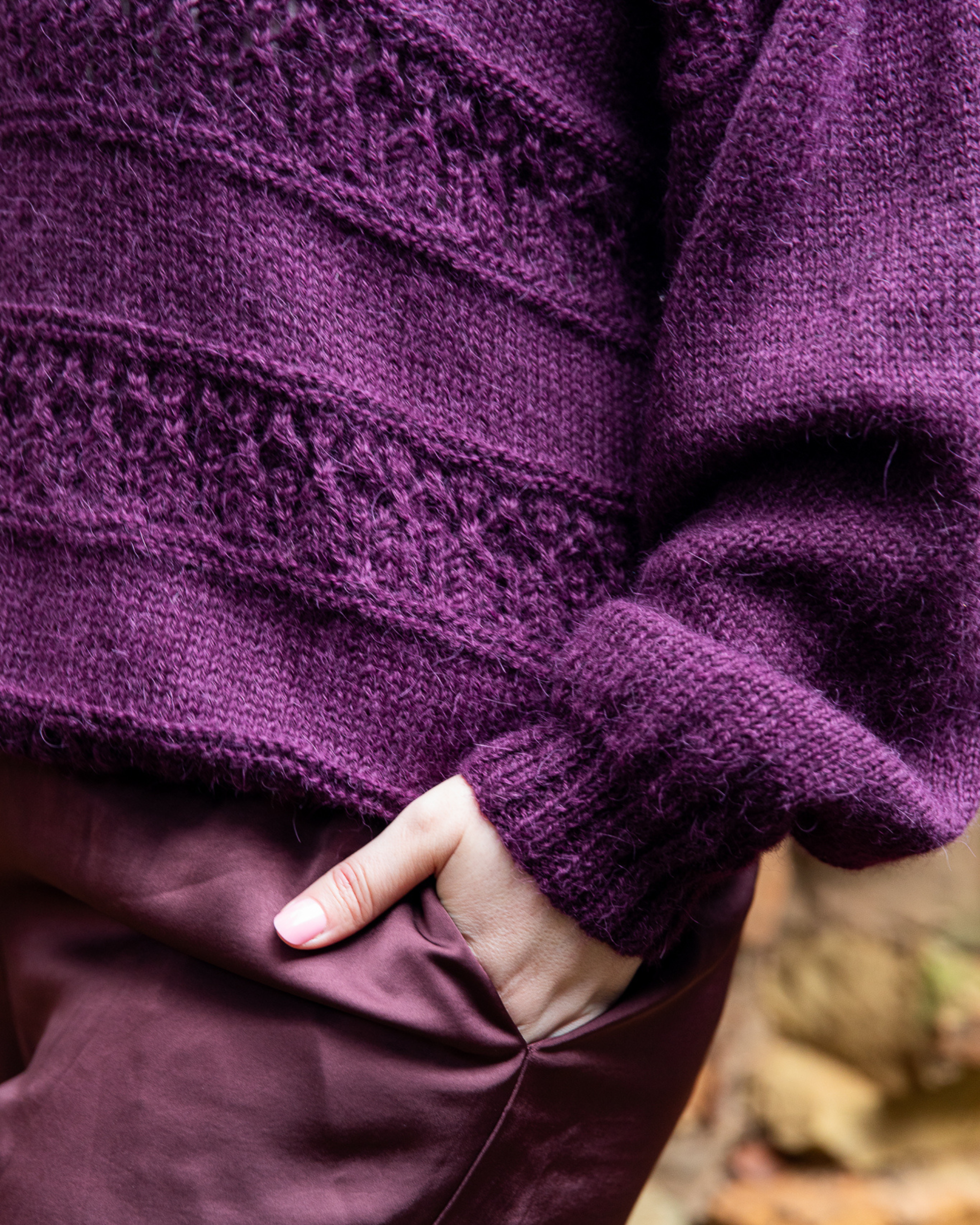 The Laurel  Lace Jumper - Adult Knitting Pattern | PT 8746