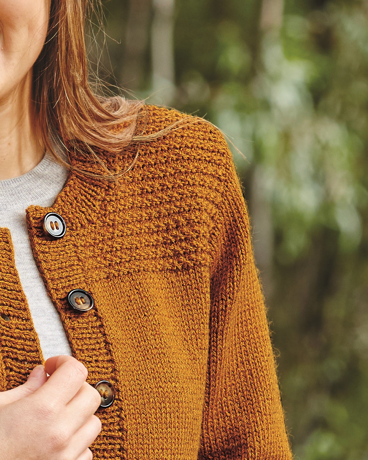 PT 8503 - Moss Shoulder Cardigan - Knitting Pattern