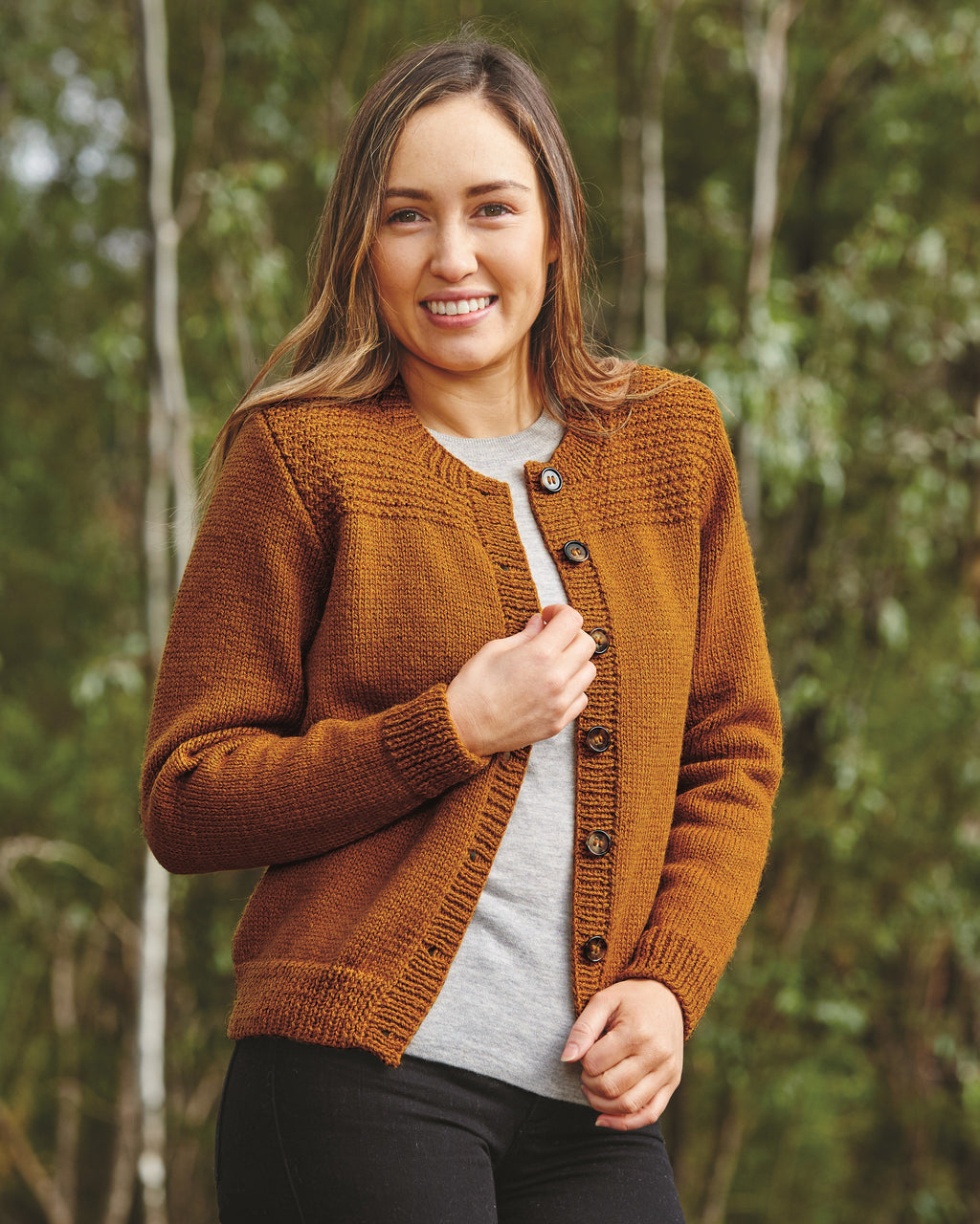 PT 8503 - Moss Shoulder Cardigan - Knitting Pattern