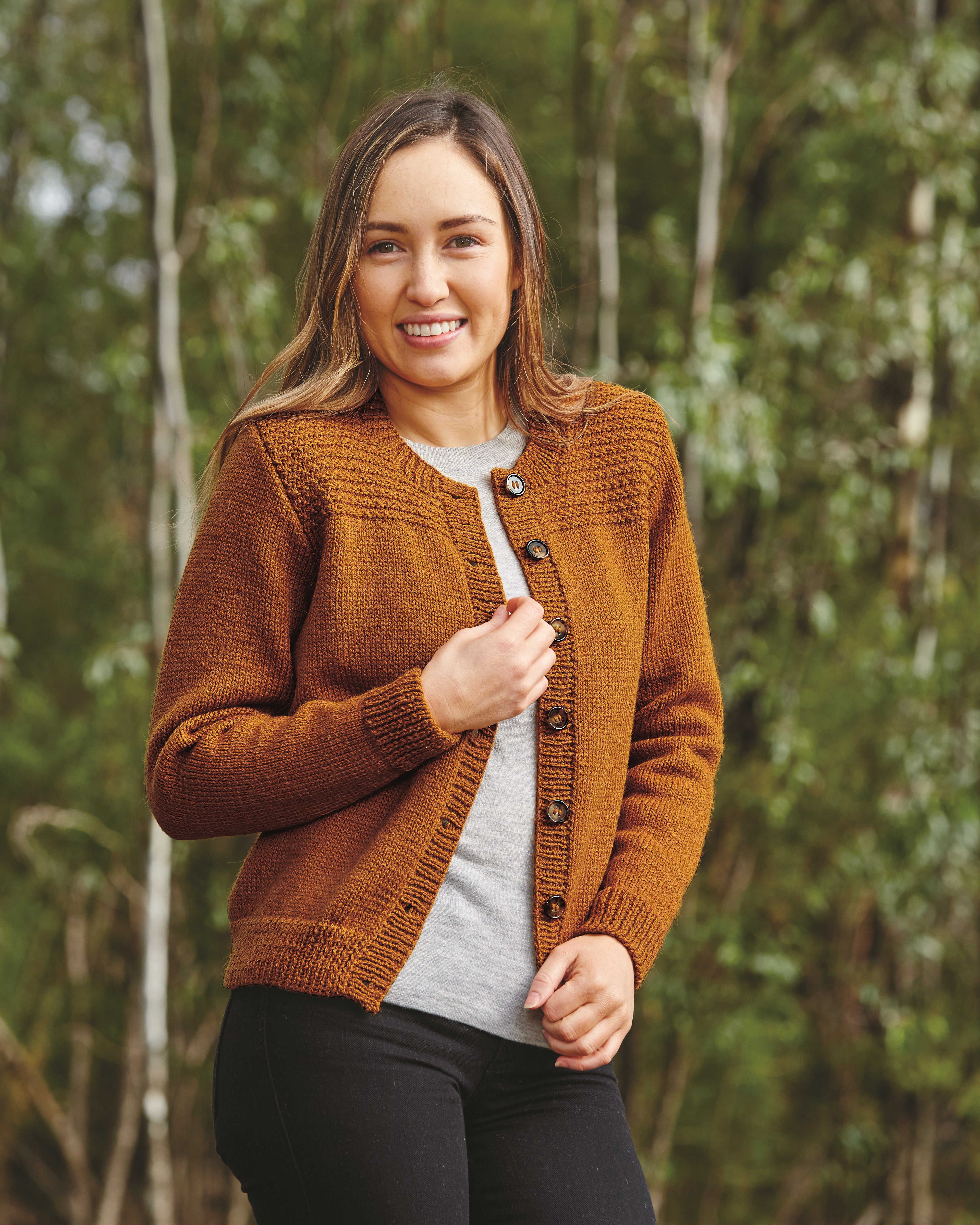 PT 8503 - Moss Shoulder Cardigan - Knitting Pattern